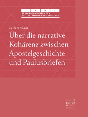 cover image of Über die narrative Kohärenz zwischen Apostelgeschichte und Paulusbriefen